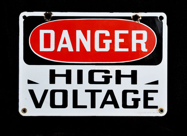 Danger High Voltage Signage